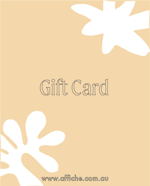 Affiche Gift Card